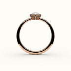 Classic Pear Cut Bezel Ring Setting