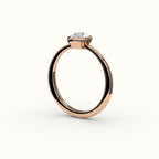 Classic Pear Cut Bezel Ring Setting