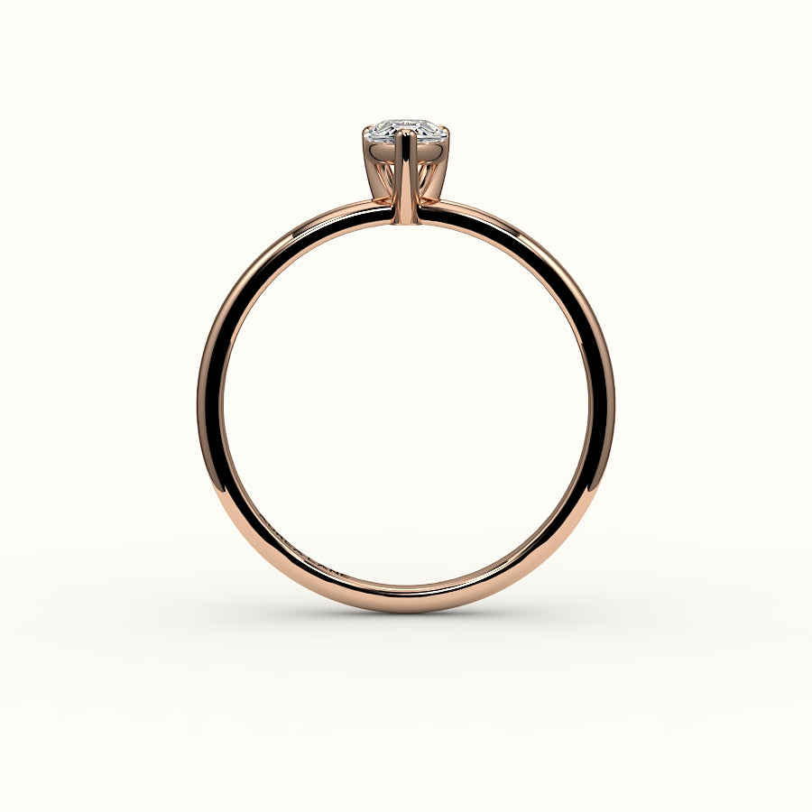 Classic Pear Cut Solitaire Ring Setting