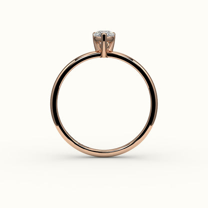 Classic Pear Cut Solitaire Ring Setting