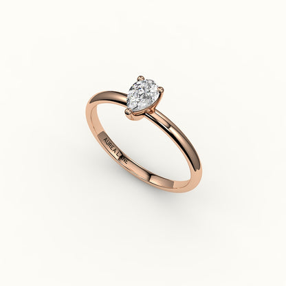Classic Pear Cut Solitaire Ring Setting