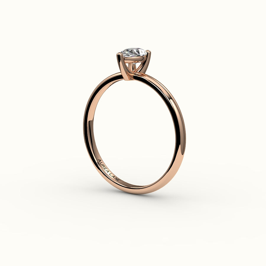 Classic Pear Cut Solitaire Ring Setting