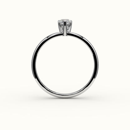Classic Pear Cut Solitaire Ring Setting
