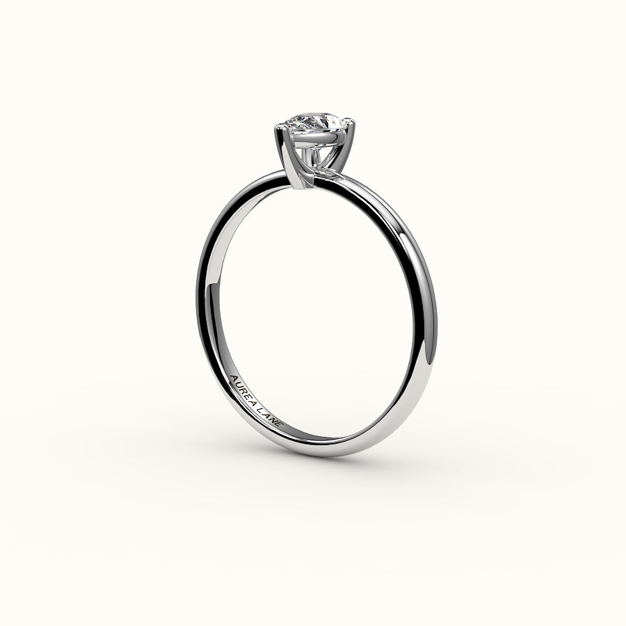 Classic Pear Cut Solitaire Ring Setting