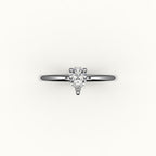 Classic Pear Cut Solitaire Ring Setting