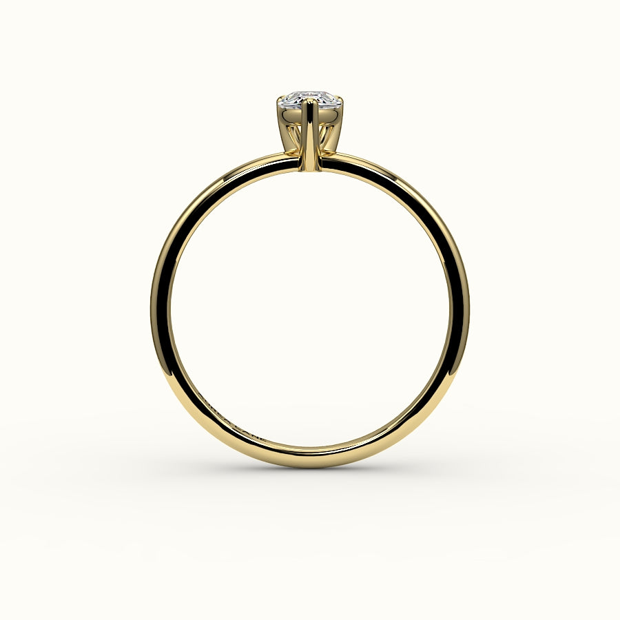 Classic Pear Cut Solitaire Ring Setting
