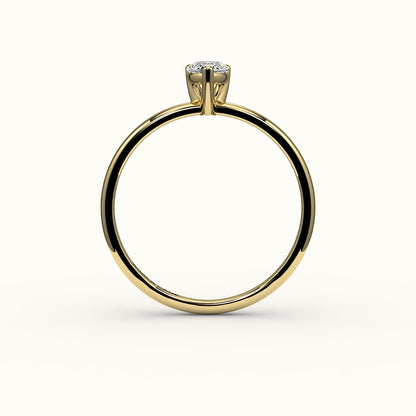 Classic Pear Cut Solitaire Ring Setting
