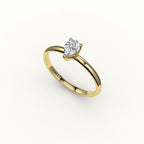 Classic Pear Cut Solitaire Ring Setting