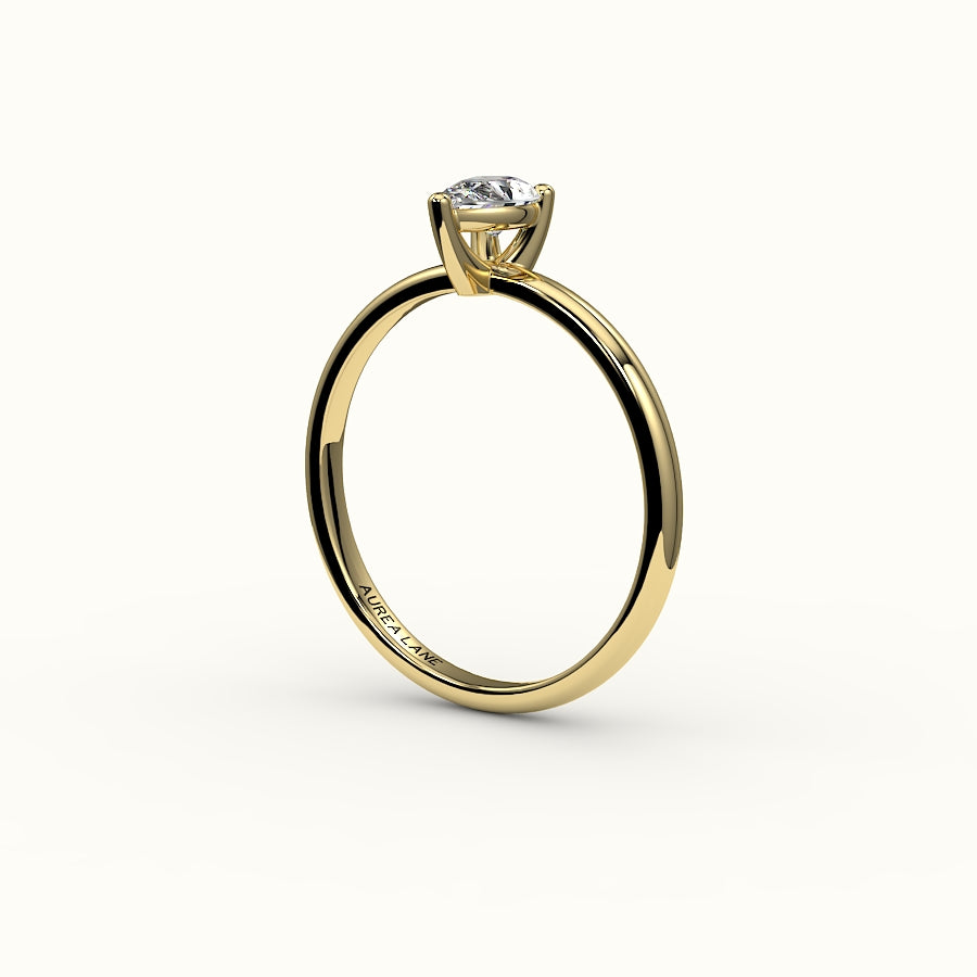 Classic Pear Cut Solitaire Ring Setting
