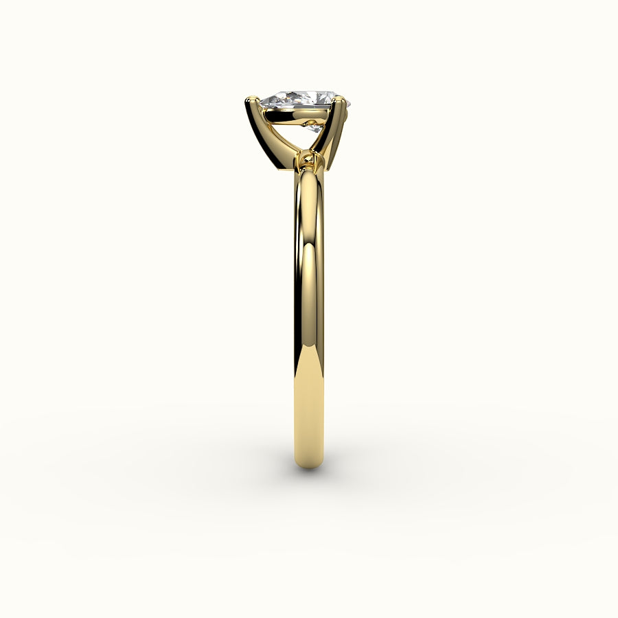 Classic Pear Cut Solitaire Ring Setting