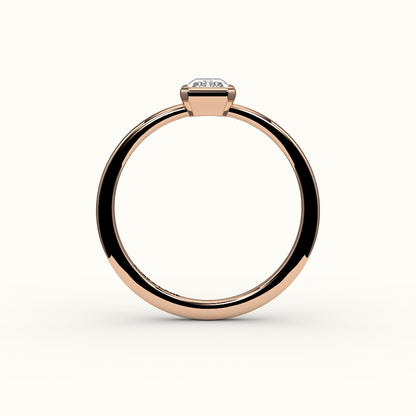 Classic Radiant Cut Bezel Ring Setting