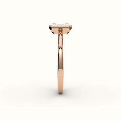 Classic Radiant Cut Bezel Ring Setting