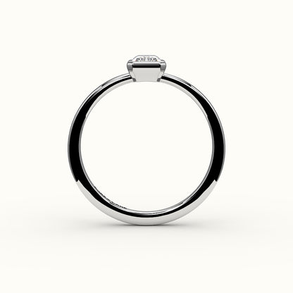 Classic Radiant Cut Bezel Ring Setting