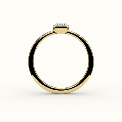 Classic Radiant Cut Bezel Ring Setting