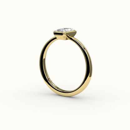 Classic Radiant Cut Bezel Ring Setting