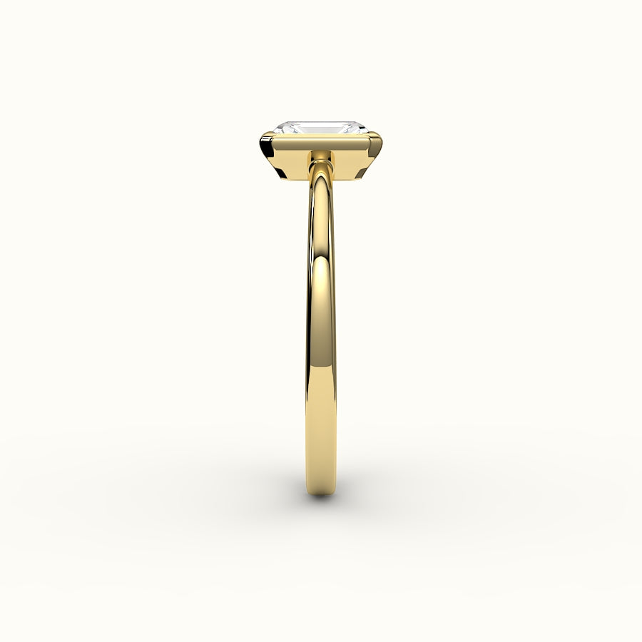 Classic Radiant Cut Bezel Ring Setting