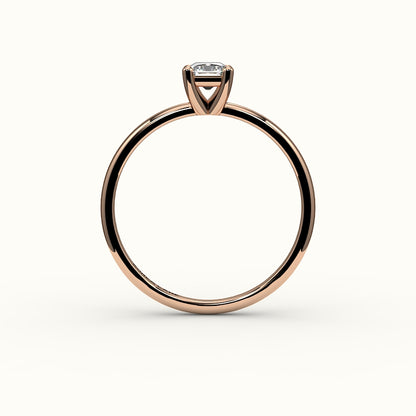 Classic Radiant Cut Solitaire Ring Setting