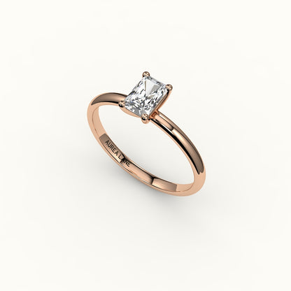 Classic Radiant Cut Solitaire Ring Setting