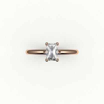 Classic Radiant Cut Solitaire Ring Setting