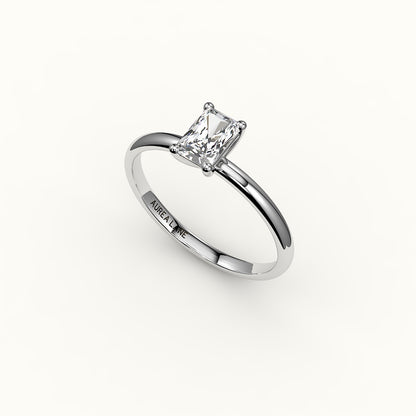 Classic Radiant Cut Solitaire Ring Setting