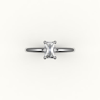 Classic Radiant Cut Solitaire Ring Setting