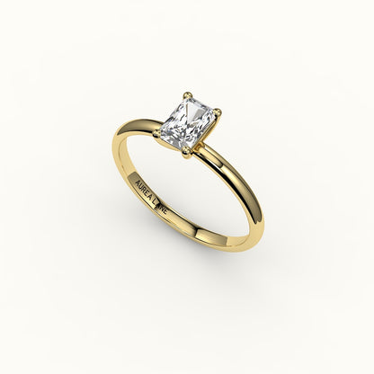 Classic Radiant Cut Solitaire Ring Setting