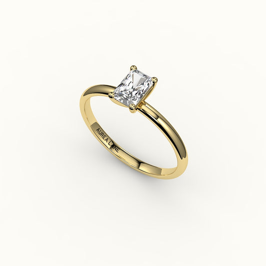Classic Radiant Cut Solitaire Ring Setting