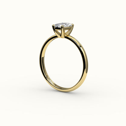 Classic Radiant Cut Solitaire Ring Setting