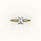 Classic Radiant Cut Solitaire Ring Setting