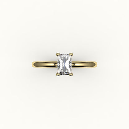 Classic Radiant Cut Solitaire Ring Setting