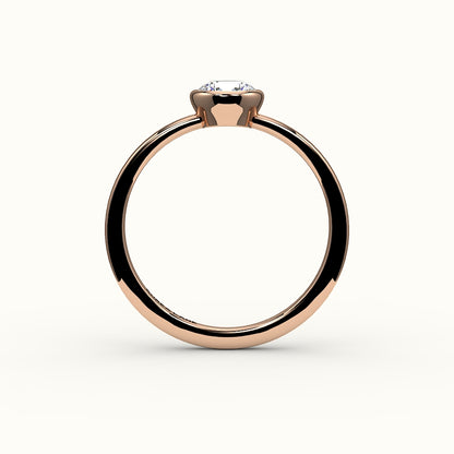 Classic Round Cut Bezel Ring Setting