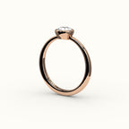 Classic Round Cut Bezel Ring Setting