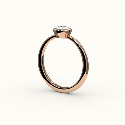 Classic Round Cut Bezel Ring Setting