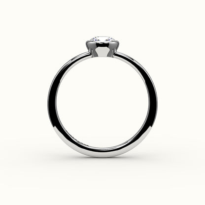 Classic Round Cut Bezel Ring Setting