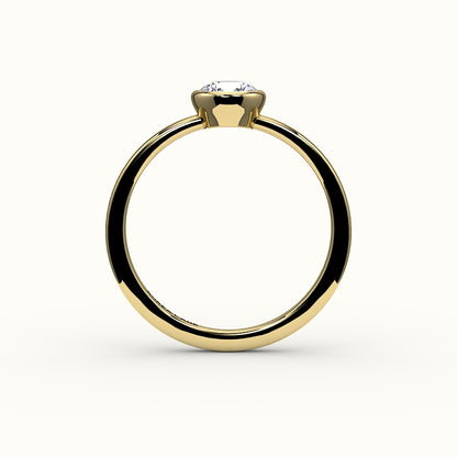 Classic Round Cut Bezel Ring Setting