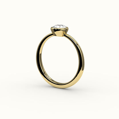Classic Round Cut Bezel Ring Setting