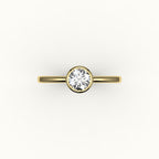 Classic Round Cut Bezel Ring Setting