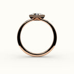 Triangle Cut Bezel Ring Setting