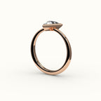 Triangle Cut Bezel Ring Setting