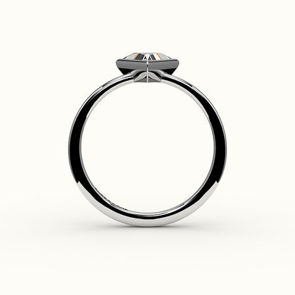 Triangle Cut Bezel Ring Setting