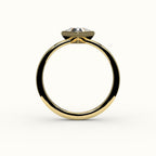 Triangle Cut Bezel Ring Setting