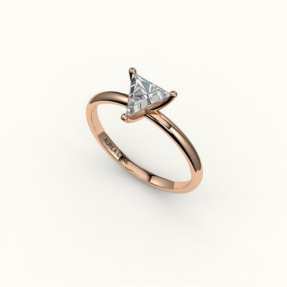 Triangle Cut Solitaire Ring Setting
