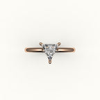 Triangle Cut Solitaire Ring Setting