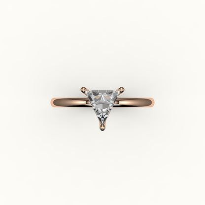 Triangle Cut Solitaire Ring Setting