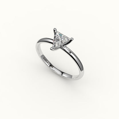 Triangle Cut Solitaire Ring Setting