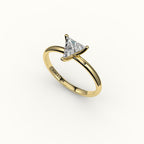 Triangle Cut Solitaire Ring Setting