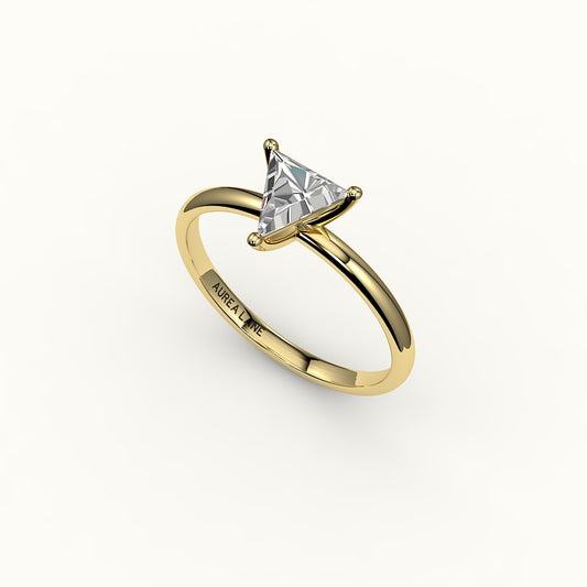 Triangle Cut Solitaire Ring Setting