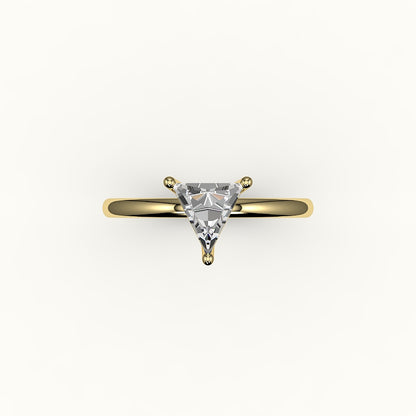Triangle Cut Solitaire Ring Setting