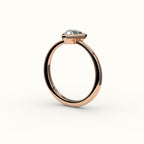 Trillion Cut Bezel Ring Setting