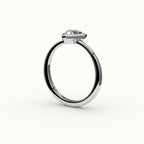 Trillion Cut Bezel Ring Setting